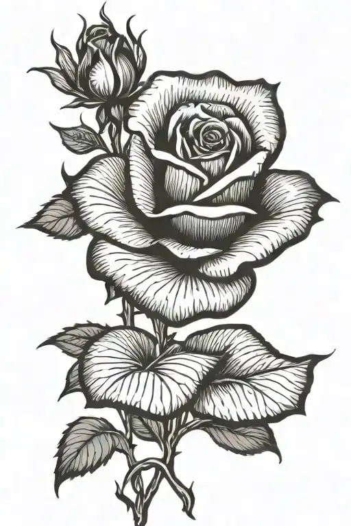 Scripture Saying Rose City Under A Rose With Stem