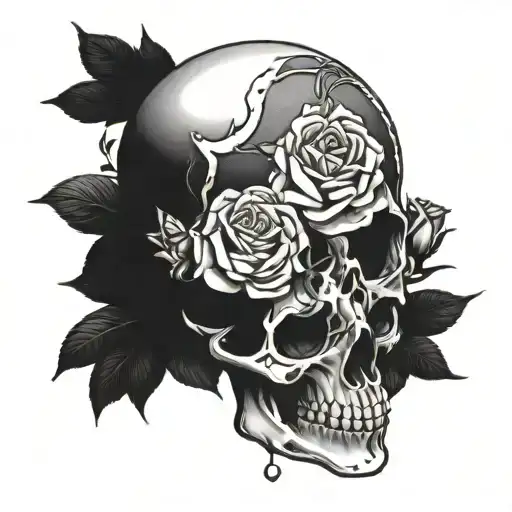 Skull And Roses