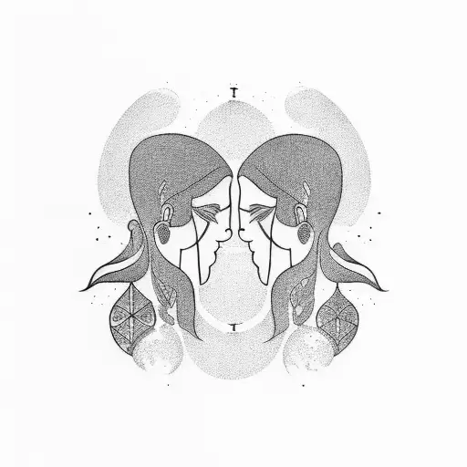 Matching Tattoos Depicting The Harmony And Balance In A Husband And Wife Relationship