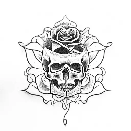 Skull And Roses