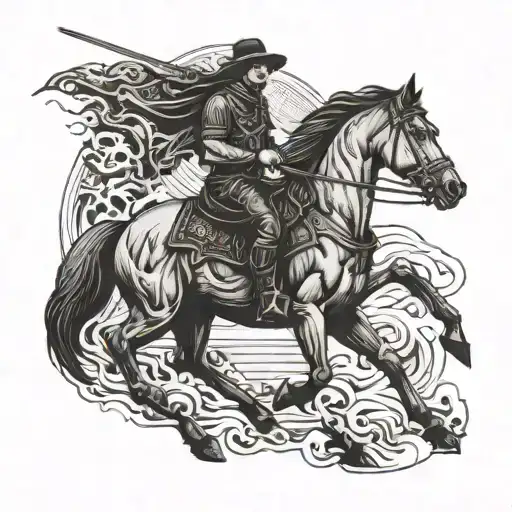 Death Riding A Horse