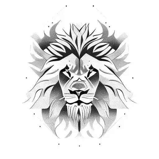 A Fierce Lion Roaring In A Gym Setting