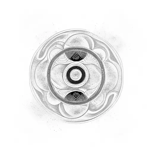 Yin And Yang Symbol With A Twist