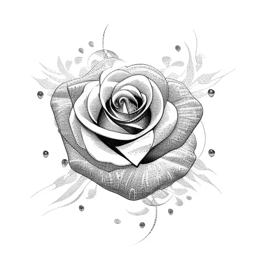 Flamingo Combined With Rose