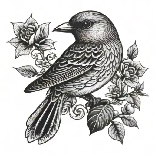 Bird Unique Tattoo Design