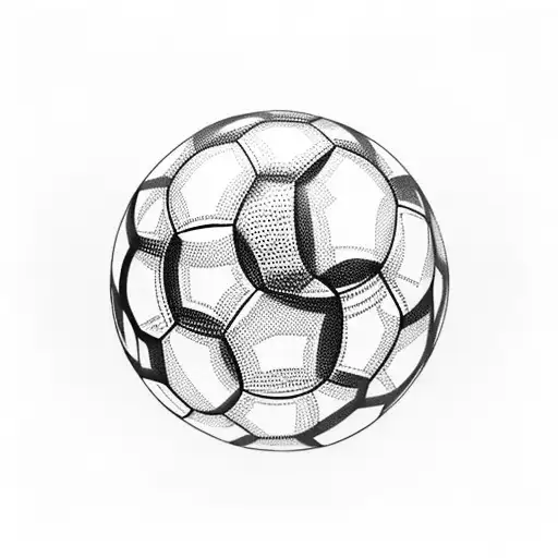 A Soccer Ball Surrounded By A School Of Fish