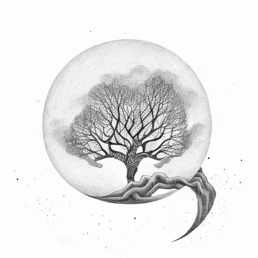 Tree With Moon