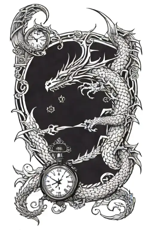 A Long Dragon And A Watch