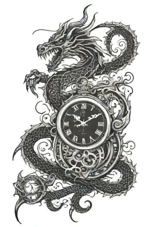 A Long Dragon And A Watch