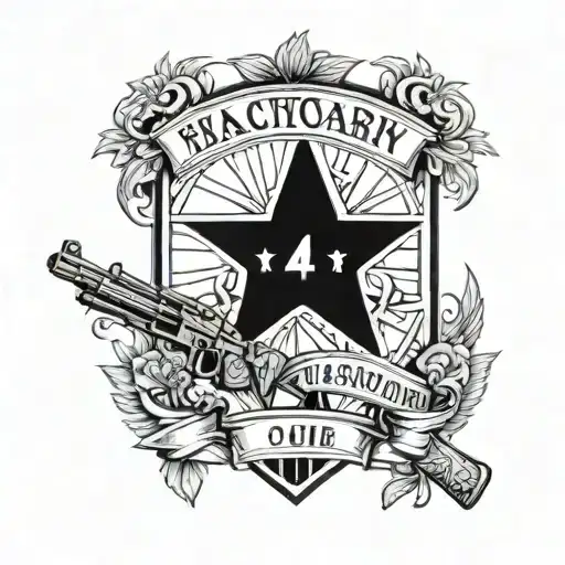 Military Service With Guns And Date