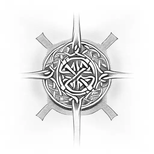 Celtic Cross With Pink Ribbon