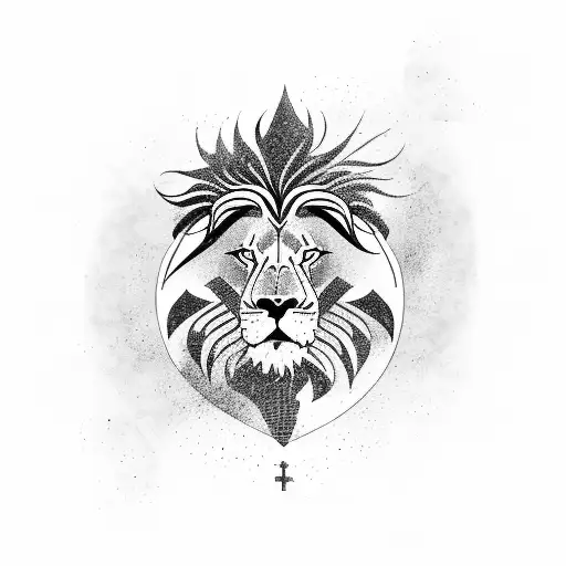 Combine A Lion And A Football In A Dynamic Pose