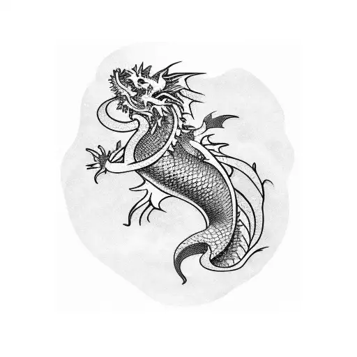 Koi Fish Becoming A Dragon