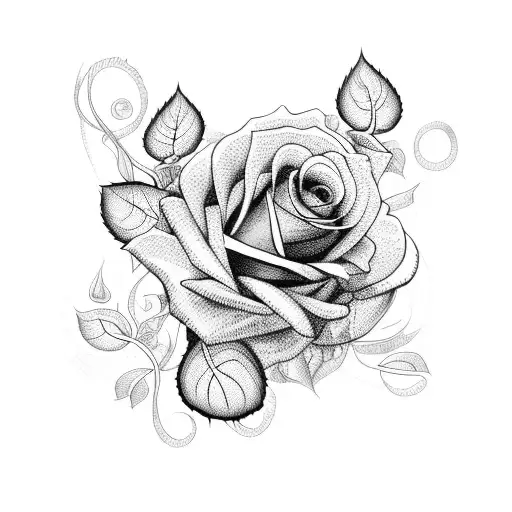 Long Vine With Roses Throughout