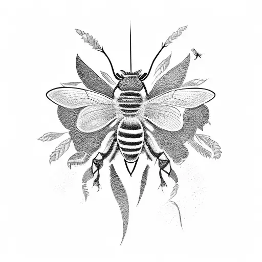 Combine Elements Of Gaming And Apiculture In A Single Tattoo Design