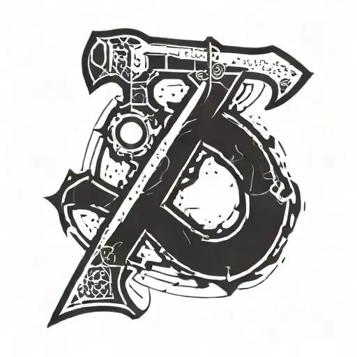 Half Life Symbol With Crowbar