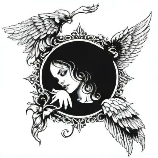 An Angel In Gothic Style