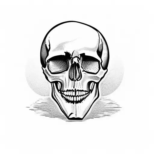 Skull In A Glass Bottle