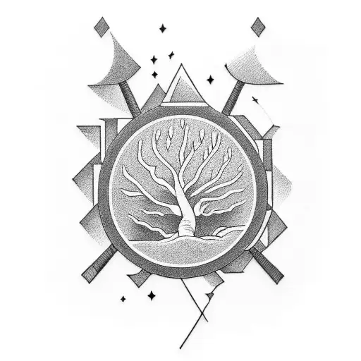 A Gavel Morphing Into A Tree Of Knowledge