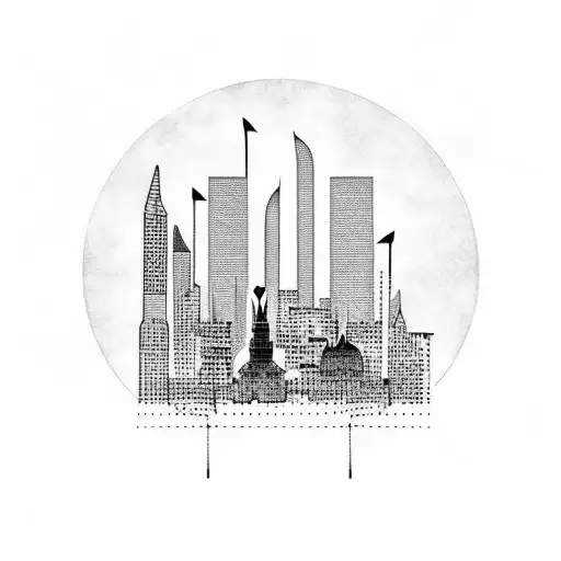 Vienna Skyline At Sunset