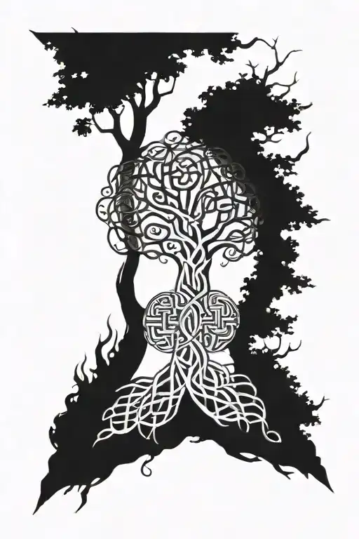 Celtic Tree Sleeve Inspired