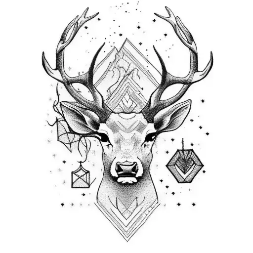 A Majestic Stag Surrounded By The Beautiful Scottish Highlands