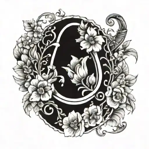 A Horseshoe Adorned With Various Types Of Flowers Symbolizing Luck And Protection