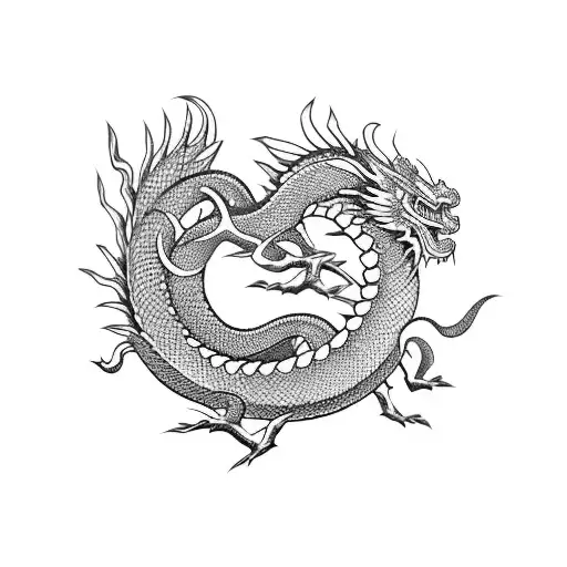 Traditional Japanese Dragon