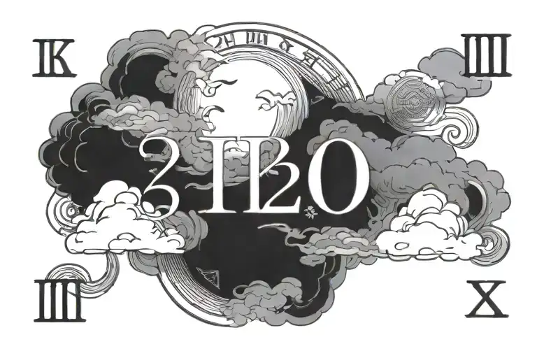 Clouds Around January 10 2020 In Roman Numerals