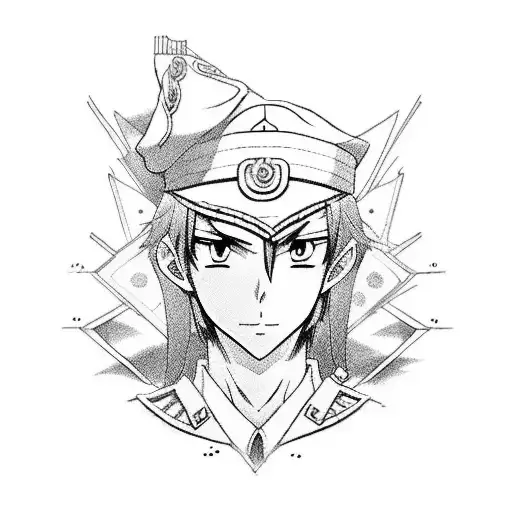 Anime Character In Military Uniform