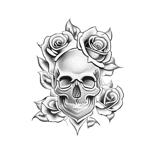 Skull And Roses