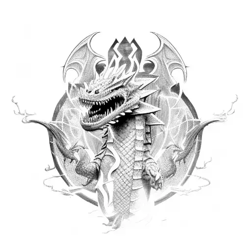 A Futuristic Video Game Character Battling A Dragon In A Virtual Reality World