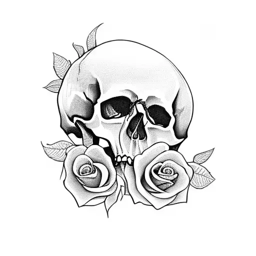 Skull And Roses