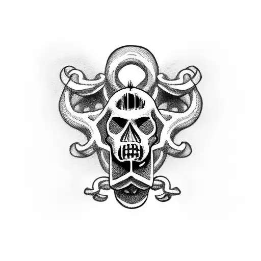 Skull Centipede On Ribs