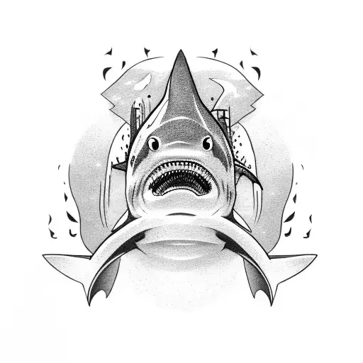 Shark Made Out Of Name Michael