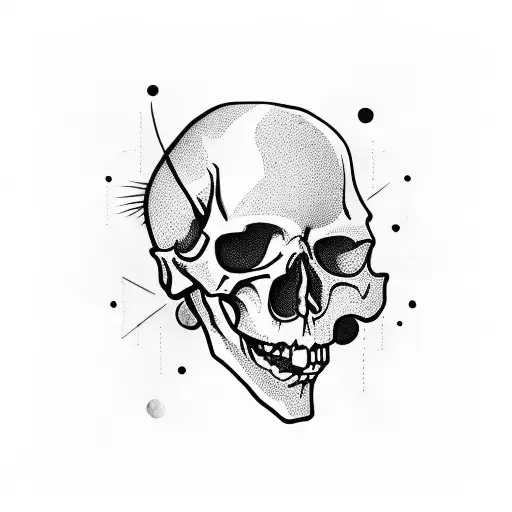 Masculine Skull Wearing Women's Heel Boots