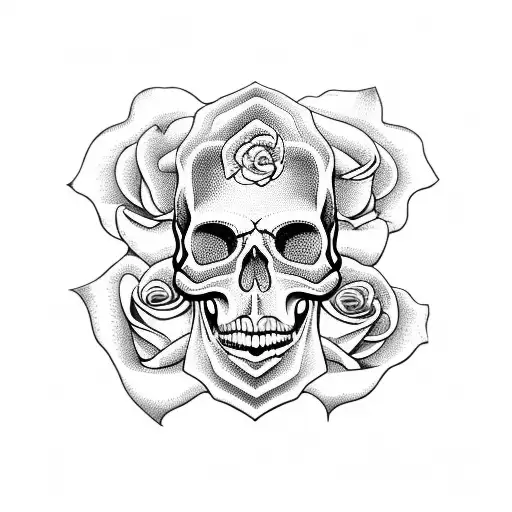 Skull And Roses