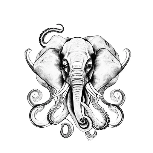 Octopus With Elephant Head