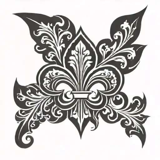 Filipino Armband Tattoo With Cajun Fleur De Lis Symbol Incorporated