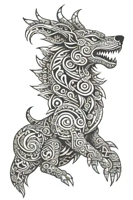 Aztec Wolf God