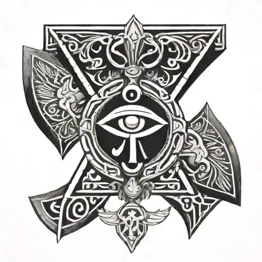 Ankh Cross In It The Eye Of Orus And The Sacred Scarab All Egyptian Type