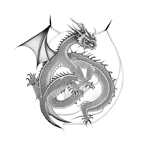 Dragon Transforming Into A Carp