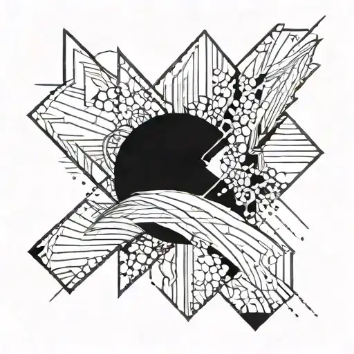 Abstract Lines For The Shoulder And Forearm