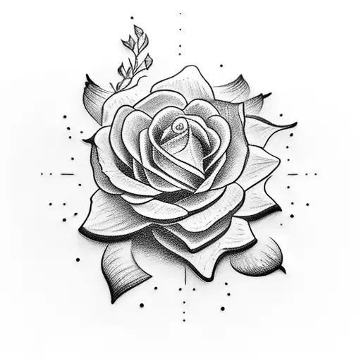 Tattoo Of The Word Lucia In Wich The I Is Replaced By A Margarita Flower