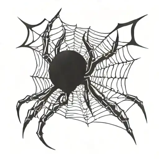 Spider Weaving A Web