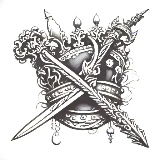 Crown With Sword