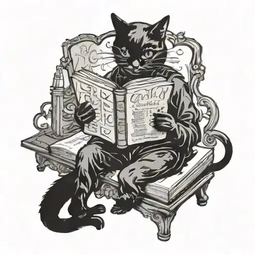Black Cat Reading Book