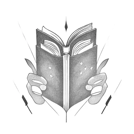 A Tattoo Of A Dc Superhero Reading A Book Under The Moonlight