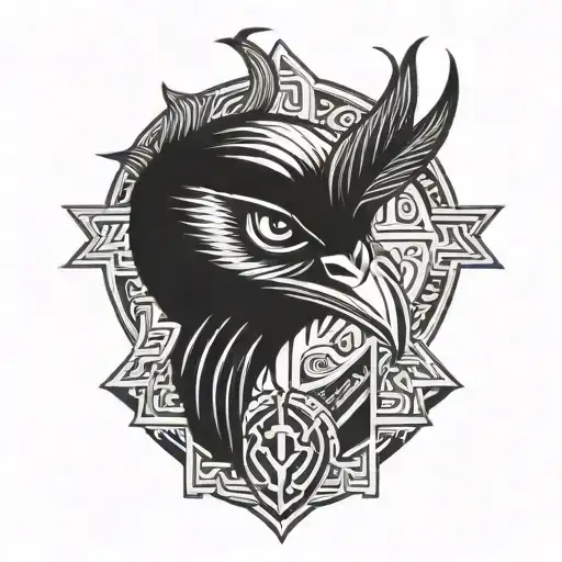 Bird Head God Ra Angry