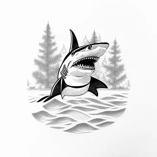Shark In A Forest
